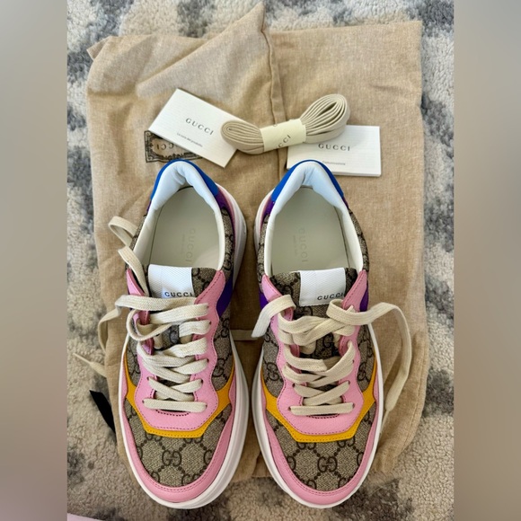 Gucci GG Sneaker 'Beige Multi Monogram' - Size 38+ - Picture 8 of 10